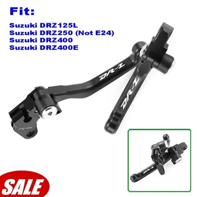 For Suzuki DRZ125L DRZ250 DRZ400 DRZ400E Handlebars Pivot Brake Clutch Lever CNC - Image 1 of 4