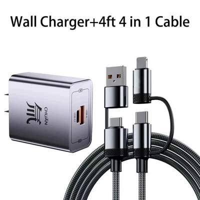 100 Вт супер USB тип C кабель быстрой зарядки адаптер для Samsung iPhone Android  - Изображение 1 из 4