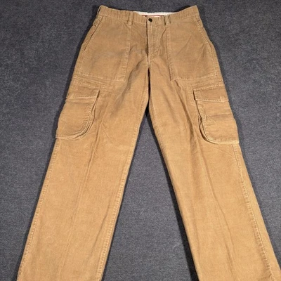 Vintage Tommy Hilfiger Pants Mens 30x30 Brown Baggy Cargo Corduroy Y2K Skater - Image 1 of 4