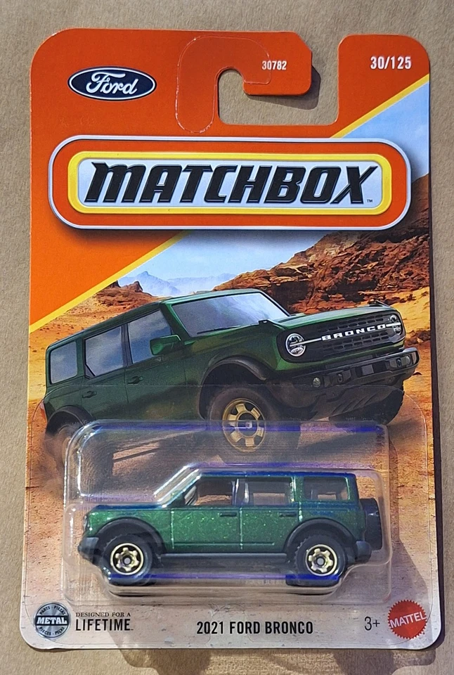 Matchbox 2021 Ford Bronco Metallic Green - NEW CASE 2025 - Image 1 of 1