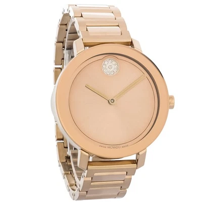 Женские кварцевые часы Movado серии Evolution розовое золото нержавеющая сталь 3600824 - Изображение 1 из 4