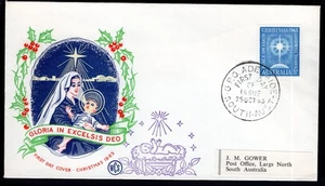 1963 5d Christmas Australia Overseas Mailer Embellished WCS FDC - Picture 1 of 1