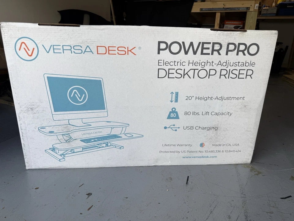 Convertidor de escritorio eléctrico de pie VersaDesk PowerPro, 36 pulgadas ajustable Foto 1 de 1