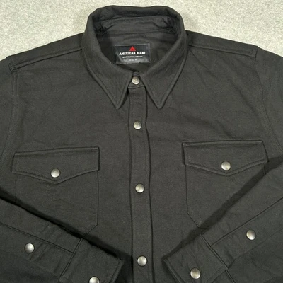 Sobrecamisa polar American Giant Redwood unisex grande negra camisa chaqueta para hombre NUEVA Foto 1 de 4