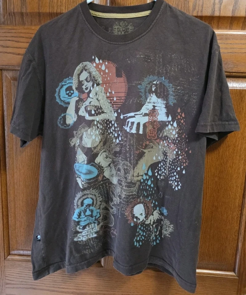 VTG Marc Ecko Graphic T-Shirt Sz XL Brown  - Image 1 of 4