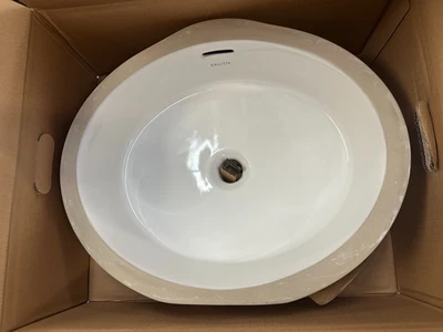 Kallista P74232-WO-0 - Pia U/M perfeita, oval com transbordamento, envidraçada - Branco - Imagem 1 de 4