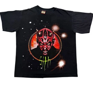 Vintage Star Wars Grafik Darth Maul Grafik Erwachsene T-Shirt Größe Medium - Bild 1 von 6