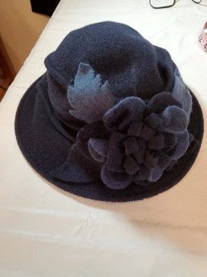 Mujer 1920 Look 100% Lana Boina Gorro Cloche Cubo Invierno Sombrero A543 Foto 1 de 4