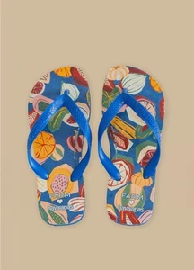 Chanclas Havanans X Farm Rio Salada de Frutas azules talla US 9/10W nuevas con etiquetas - Imagen 1 de 5