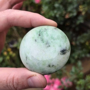 Chinese Antique Carved pale green jade Scholars Ink paste Box Calligraphy QING - Picture 1 of 17