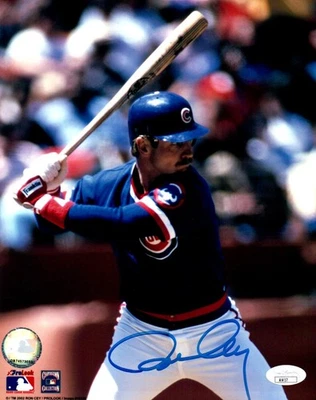Ron Cey Signed Autographed 8X10 Photo Cubs Daytime At-Bat Blue Jersey JSA - Image 1 of 2