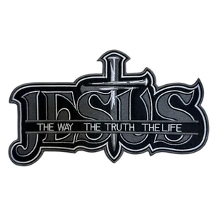 Parche de hierro JESÚS The Way The Truth The Life 10,5"x6,07" pulgadas - Imagen 1 de 3