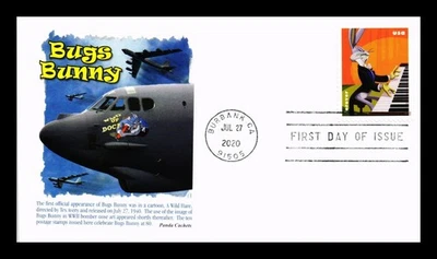US COVER BUGS BUNNY PLAYING PIANO CARTOON FDC PANDA CACHET - Image 1 of 2