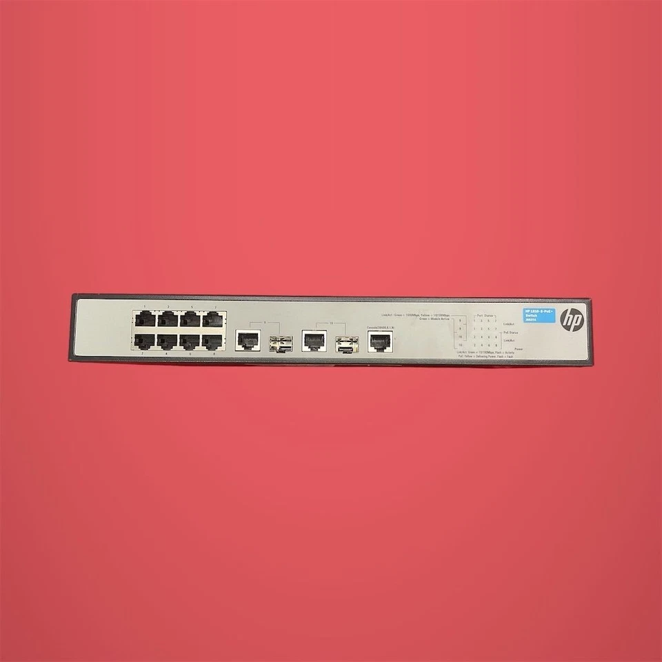 Switch de Ethernet Gerenciado HP 1910-8-PoE+ 8 Portas Camada 3 - Imagem 1 de 4