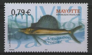 MAYOTTE:  n°143 **, faune, poisson, l'espadon voilier - Picture 1 of 1