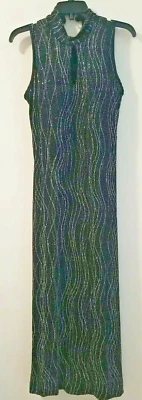 Ronni Nicole Black Silver Swirl Stretch Sheath Evening Dress Size 8 - Image 1 of 4
