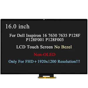 For Dell Inspiron 16 7630 7635 2-in-1 P128F FHD+ LCD Touch Screen Replacement - Picture 1 of 5