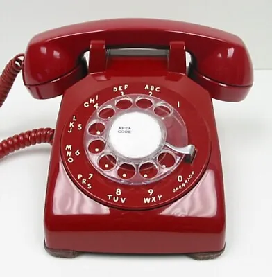 Red Western Electric 500 Desk Telephone - Full Restoration • 124.95€