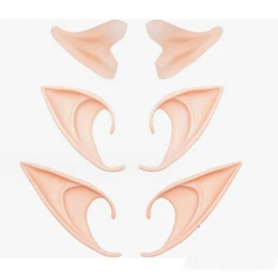 3 Pares Halloween Orejas de Elfo Hada Juegos con disfraces Roles Jugar Vestido Elegante Disfraz Accesorios Foto 1 de 4