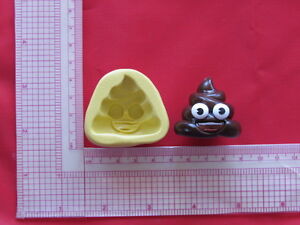 Big Poop Emoji Silicone Mold A863 Candy Chocolate Craft Fondant Wax Soap 