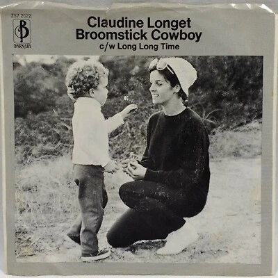 Claudine Longet "Broomstick Cowboy / Long Long Time" 1970 ZS7 2022 7" Record - Image 1 of 4