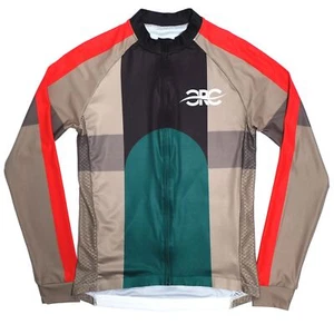 NUEVO Camiseta deportiva de ciclismo cognitivo Euphoria manga larga L marrón negra verde aero carrera - Imagen 1 de 9