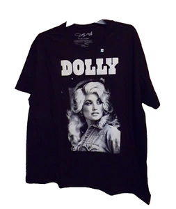 Camiseta DOLLY (Parton) Negra SS Para Hombre~GRANDE Para Hombre Talla 3XL (54-56)~Nueva con etiqueta - Imagen 1 de 1