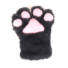 Cute Bear Cat Paw Gloves Fluffy Plush Cartoon Animal Anime Lolita Cosplay Mitten