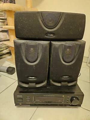  Philips FR732 Stereo / Surround Receiver mit FB und Lautsprechern Original - Bild 1 von 4