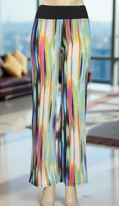 Icy Women's Palazzo Pants Multicolor Petite Size PM - Picture 1 of 10