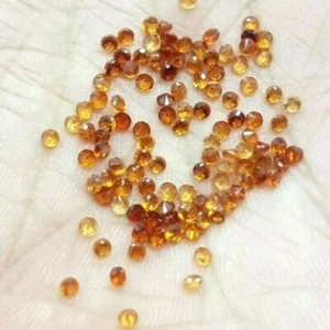 Wholesale Lot 1mm Round Facet Natural Spessartite Garnet Loose Calibrated Gems - Picture 1 of 3