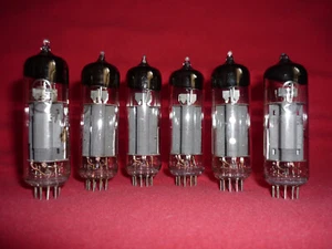 6pcs. 6F5P / 6Ф5П = ECL85, 6GV8 Triode-Pentode mini. Reflektor. Silver shields - Picture 1 of 3