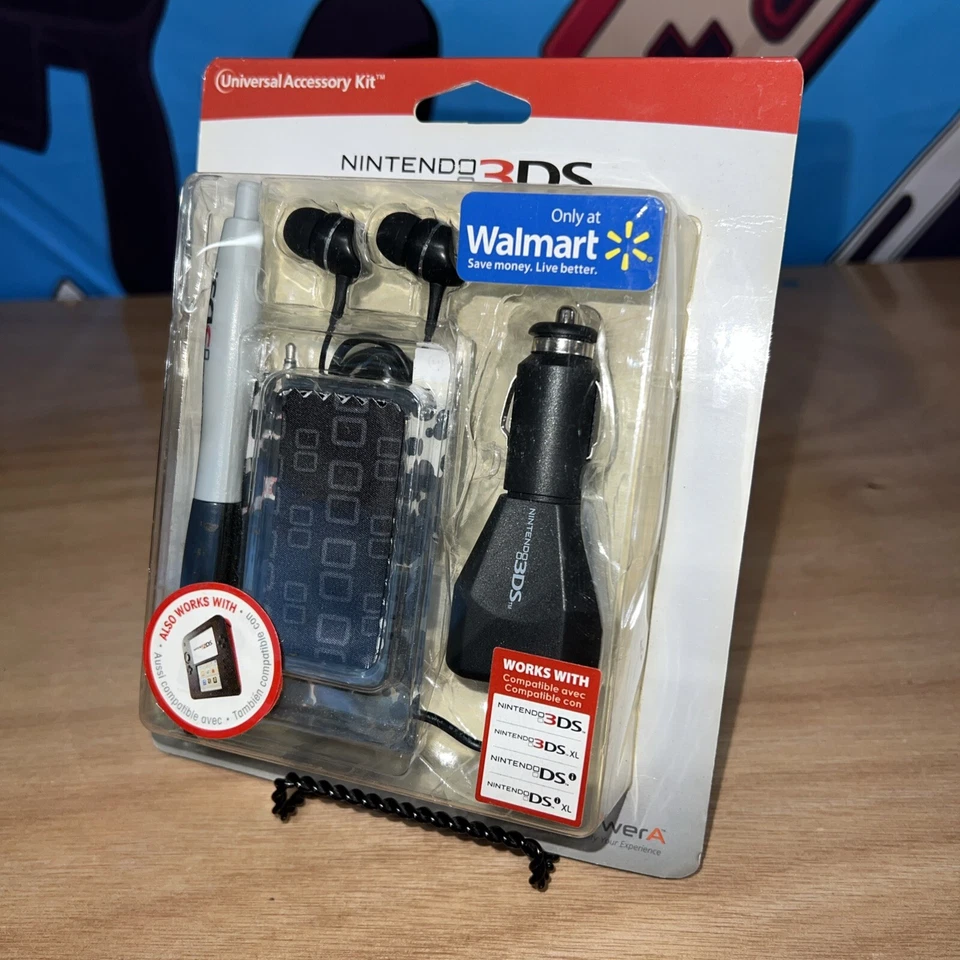 Power A Nintendo 2DS 3DS XL DS XL Universal Acc Kit Car Adapter Earbuds Stylus + - Image 1 of 4