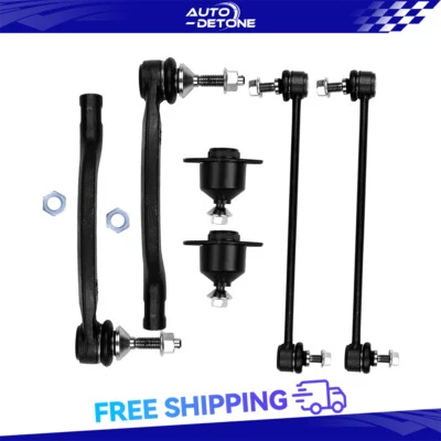 6 Front Lower Ball Joint Outer Tie Rod Sway Bar End Link For Volvo S80 2000-2006 Foto 1 de 4