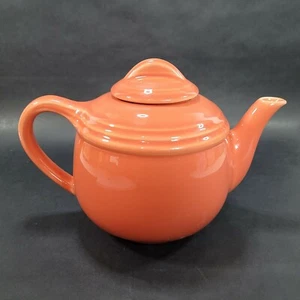 Vintage Flamingo China Coral Teapot by Nancy Calhoun Portugal Pottery - Picture 1 of 12
