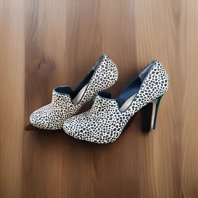 Ann Taylor Leandra икры волос леопард печать платформе Stiletto женщин каблуки размер 8 - Изображение 1 из 4