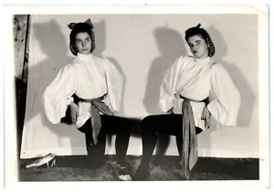 Vintage Ballerina Beauties Perky & Posing Amatuer Models Photo Ballet Dance C1 - Picture 1 of 2
