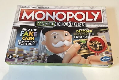 New Monopoly Cash Decoder Board Game For Families and Kids Ages 8+ 2-6 Players - Image 1 of 2