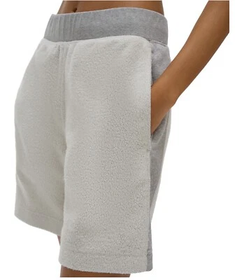 Helmut Lang Women's Grey and White ( Vapor Heather) Shorts Size Small 2021 - Image 1 of 4