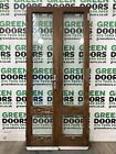 WOODEN FRENCH DOORS EXTERNAL EXTERIOR BESPOKE WOOD USED TIMBER PINE BROWN