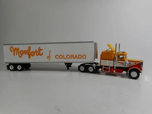 Brekina 1:87     Peterbilt  359  mit Auflieger  MONFORT Colorado  Fertigmodell - Bild 1 von 6