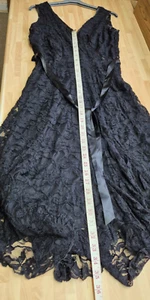 Black Lace Sleeveless Party Gothic Dress Size 10 by M & CO - Picture 1 of 11