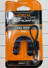 Shock Doctor Sport Gel Max Mouthguard Black Blue for Ages 11 & Over Made in Usa