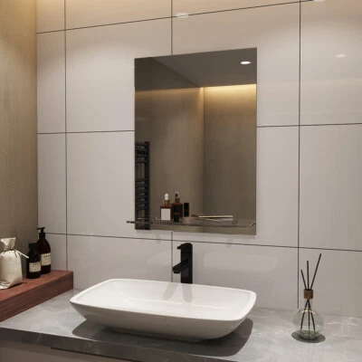 Badspiegel Wandspiegel mit Ablage Spiegel Badezimmerspiegel 60x80/70x50/60x45cm - Bild 1 von 4