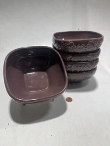 Lot Of 5! HausenWare 5.75" Bowls Purple - Picture 1 of 2