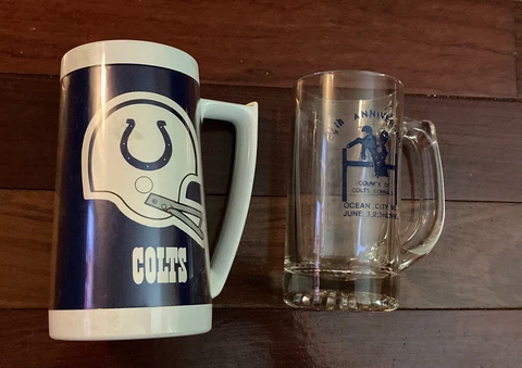Baltimore Colts Thermo Serv Mug Council Of Indianapolis Lot Football Cover