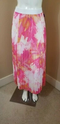 PETER NYGARD новый с Ярлыками $89 розовый цветок плиссированные юбки ~ PM - Изображение 1 из 4