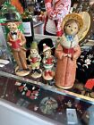 VTG Japan Set of 4 Christmas Family Carolers Resin  Figurines NICE!!
