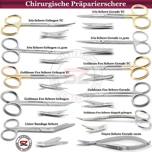 Dental Medizinische Scheren Chirurgische Präparierschere Dissektion Fadenschere - Bild 1 von 18