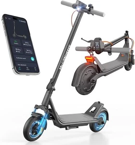 2025 ELECTRIC SCOOTER W/ APP & SHOCK ABSORPTION ADULTS TEENS FOLDING E-SCOOTER - Picture 1 of 17